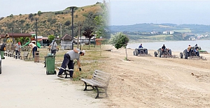 Esence sahili yaza hazırlanıyor