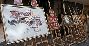 Benzersiz bir "QR Kod" sergisi: Nakışlar canlanıyor