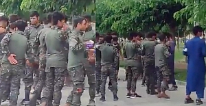 Zeytinburnu sahilinde kamuflajlı gezen gençlerin kim olduğu anlaşıldı