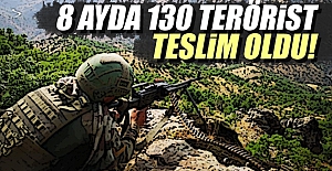 8 ayda 130 terörist teslim oldu