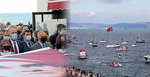 Mudanya'da Cumhuriyet coşkusu denize taştı.  