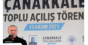 Cumhurbaşkanı Erdoğan, Çanakkale'den seslendi: “Bölgemizdeki ve dünyadaki mazlumların sesi olmayı sürdüreceğiz"