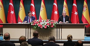 Cumhurbaşkanı Erdoğan, İspanya Hükümet Başkanı Pedro Sanchez ile ortak basın toplatısı düzenledi