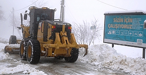 Nilüfer’in yükseklerinde kar mücadelesi