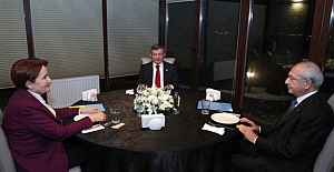 Davutoğlu, Kılıçdaroğlu ve Akşener bir araya geldi