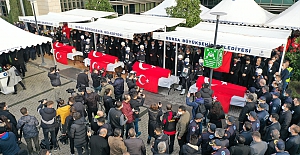 Kahramanlara hüzünlü veda