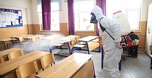 Okullarda kapsamlı dezenfeksiyon çalışması