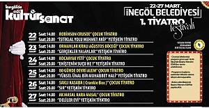 İnegöl Tiyatro Festivali Başlıyor