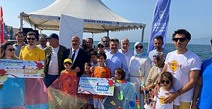 Mudanya semalarında atıklar uçtu