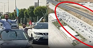 Akşener’i Şanlıurfa’da bin 500 araçlık konvoy karşıladı