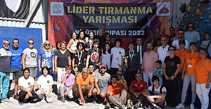 Lider tırmanma yarışması nefes kesti