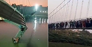 Hindistan'da köprünün çökmesi sonucu 91 kişi öldü