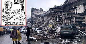 Provokatör Hebdo dergisi işbaşında! İğrenç deprem paylaşımı