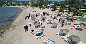 Jandarma ekiplerinden sahillerdeki  mülteci işgallerine denetim