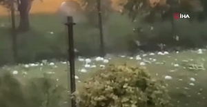 Tenis topu büyüklüğünde dolu yağdı ve 1 ölü 110 yaralı