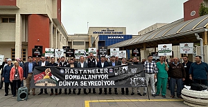 Bursa'da Sağlık Çalışanlarından Filistin Soykırımına tepki