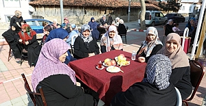 Bursa'daki kırsal mahallede erkekler evde oturdu, kahvehane kadınlara kaldı