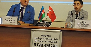 Azerbaycan Cumhuriyeti'nin Kuruluşu’nun 106. Yıl Dönümünde Mehmet Emin Resulzade İstanbul’da Anıldı