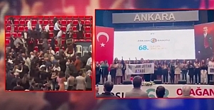 Ankara Barosu Kongresi'nde terör propagandası! Ortalık bir anda savaş alanına döndü
