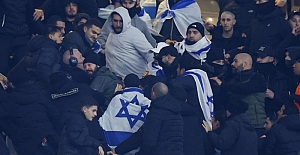 Fransa - İsrail maçında tribünlerde arbede, stadyum dışında protesto