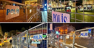 Taksim bir kez daha 8 Mart'ta kadınlara polis bariyerleriyle kapatıldı!