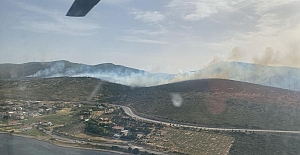 İzmir'in Urla ve Foça ilçelerinde başlayan yangınlar kontrol altında!
