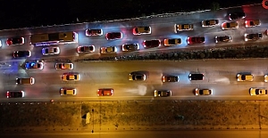 Yollarda bayram tatilinden dönüş yoğunluğu başladı