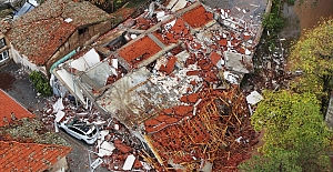 Gün aydınlanınca Sındırgı depreminin hasarı meydana çıktı