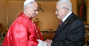 Filistin Devlet Başkanı Abbas, Vatikan'da Papa 14. Leo ile görüştü