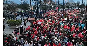 Galata Köprüsü'nde Filistin'e...