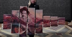 Rus ressamın 'Aşık Veysel Portresi'ne 'Laureate' ödülü