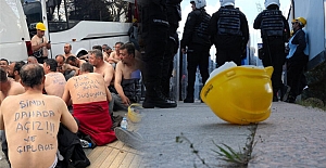 Bakanlık önünde açlık grevine başlayan 110 maden işçisi gözaltına alındı
