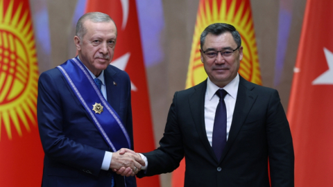 Cumhurbaşkanı Erdoğan Kırgızistan'da: İsrail'e karşı güçlü duruş sergilemeliyiz