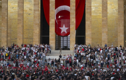 Anıtkabir 30 Ağustos'ta 630 bini aşkın ziyaretçiyi ağırladı