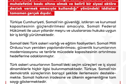 DMM: Somali’de siyasi sürece müdahale söz konusu değil