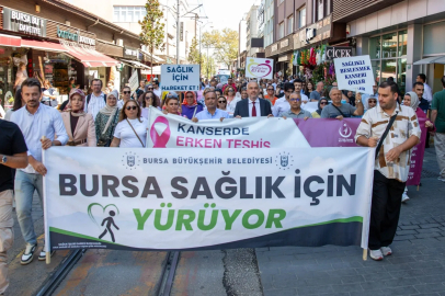 Bursalılar sağlık için yürüdü