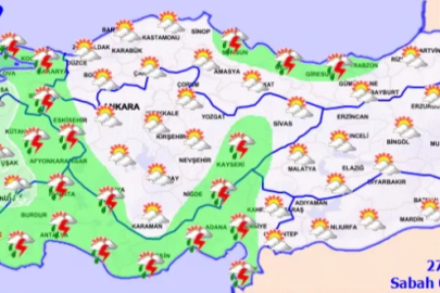 Meteoroloji’den kuvvetli yağış ve rüzgar uyarısı