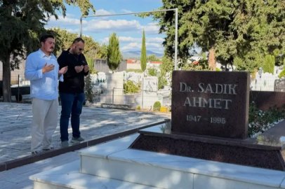 Selçuk Efe Gümülcine'de: Dr. Sadık Ahmet'in kabrini ziyaret etti