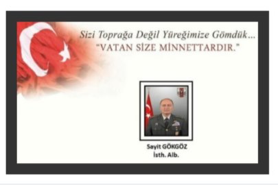 MSB: "İstihbarat Albay Sayit Gökgöz askerî araç kazasında Şehit oldu"